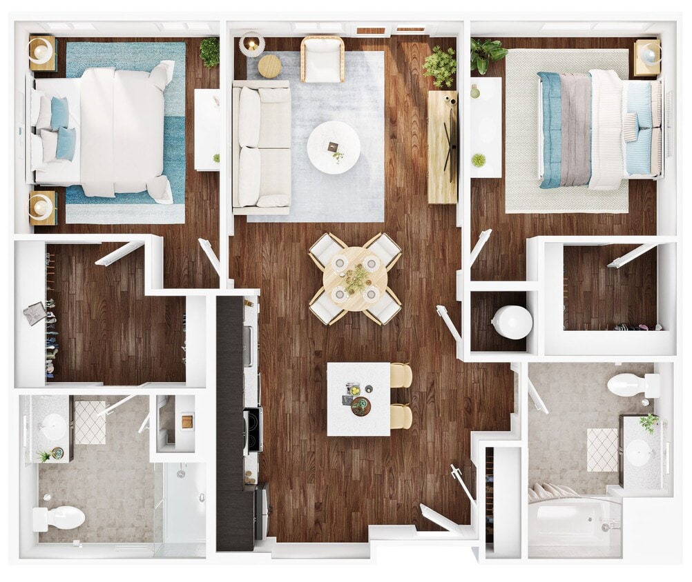 Floor Plan - Two Bed