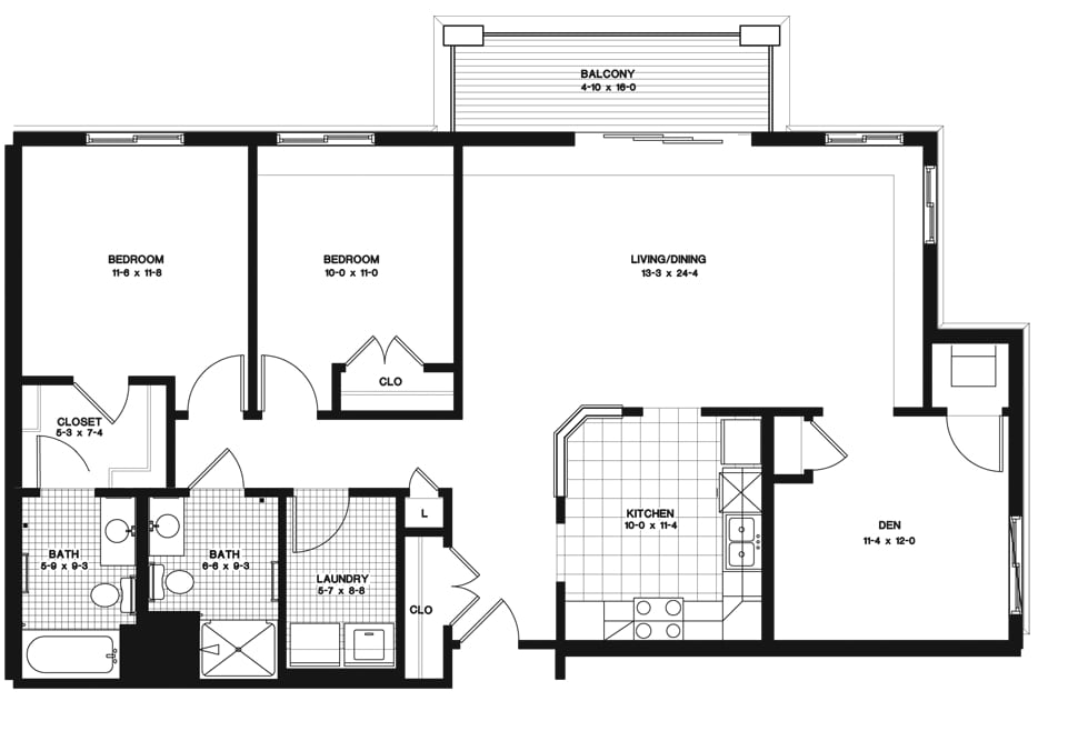 D - D-Two Bedroom with Den