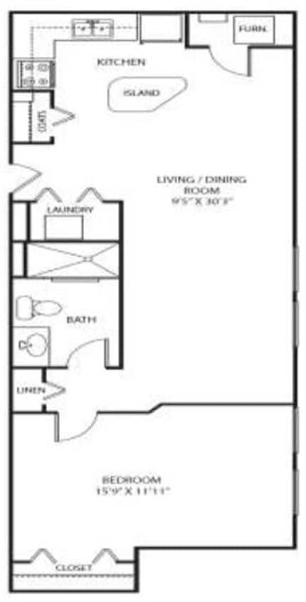 1 Bedroom - Model1A
