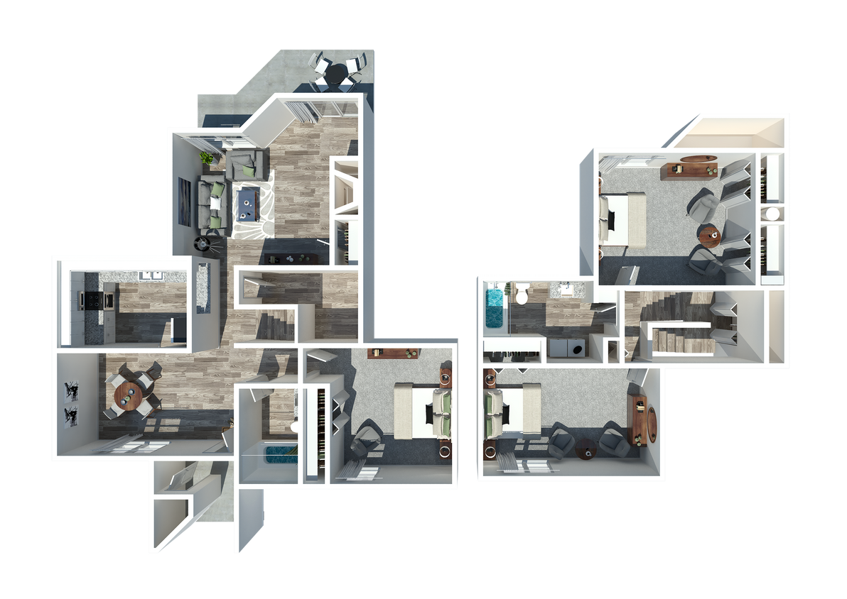 2 - 3 Bedroom 1.5 Bath Townhome