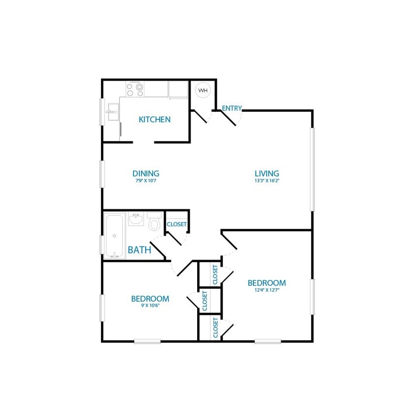 Floor Plan - Two Bedroom B
