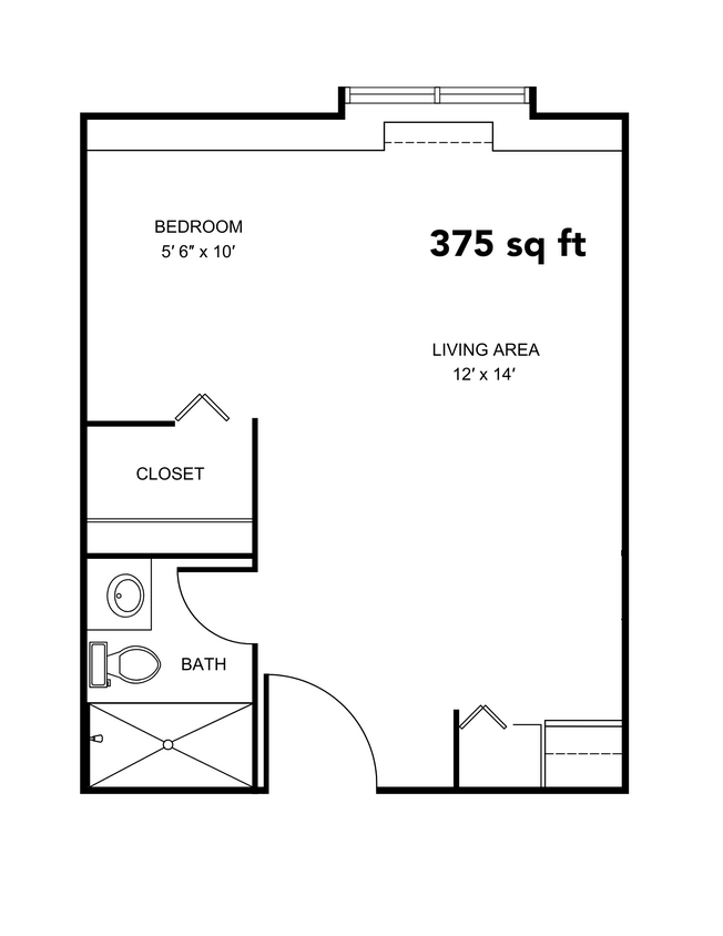 Floor Plan - EFF/1B SM
