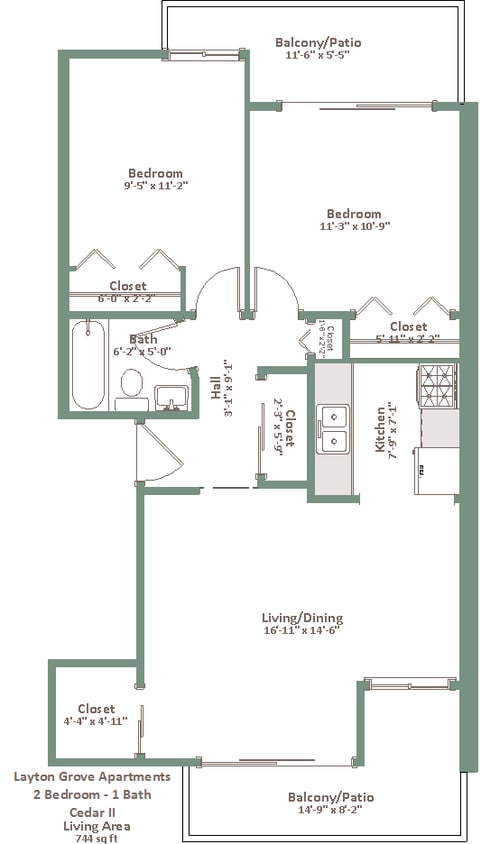 Floor Plan - Cedar II