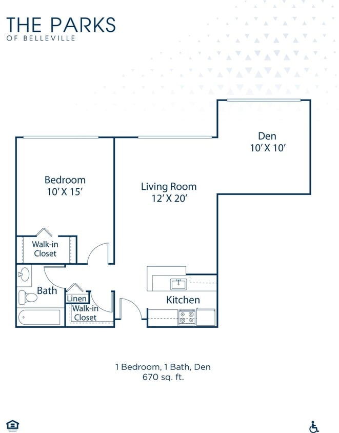 Floor Plan - The Erie (Den)