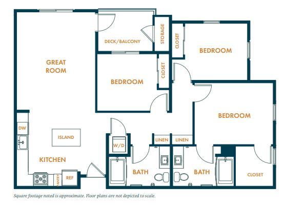 C1b: 3bed 2bath - C1B
