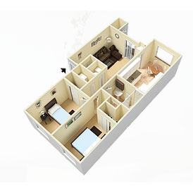 Floor Plan - 2 Bedroom