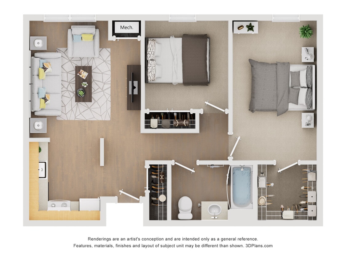 Floor Plan - 2x2-2-60%