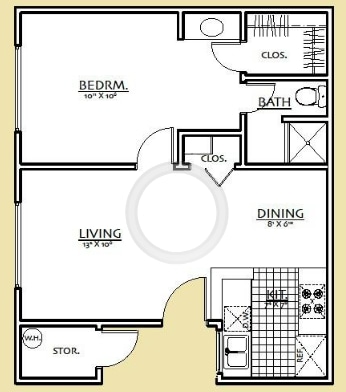 1BR/1BA - 1 Bed 1 Bath
