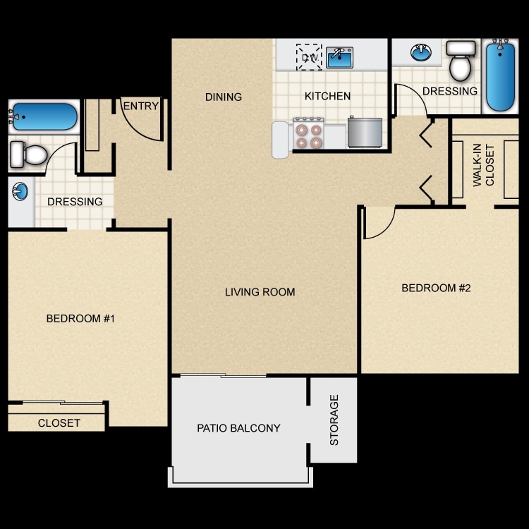 2BR/2BA - B2U