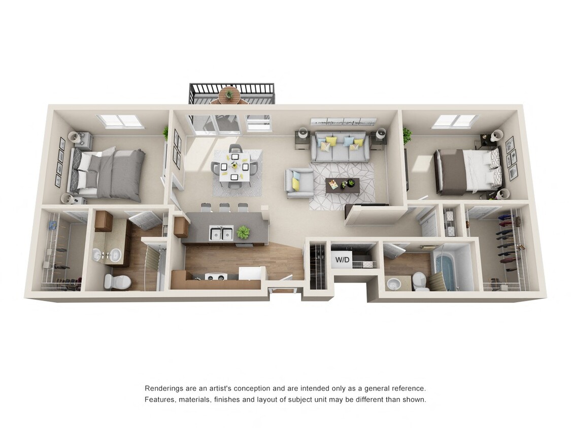 Floor Plan - 2x2 - D2