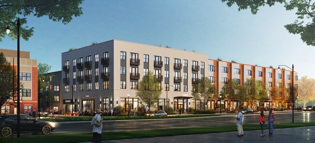 Riggs Crossing Exterior Rendering - Riggs Crossing Senior Residences Rental