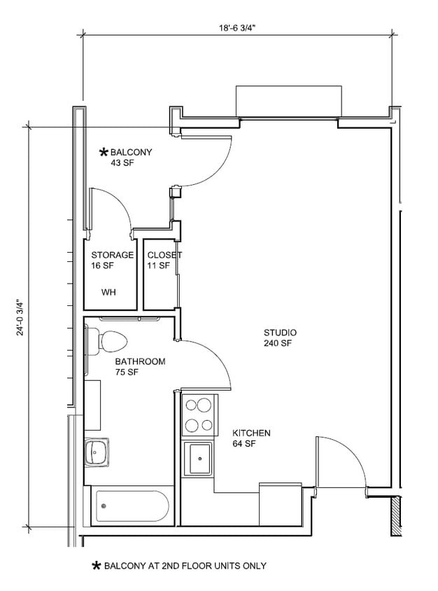 Floor Plan - Studio