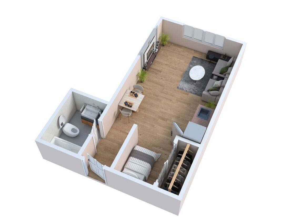 Floor Plan - One Bedroom