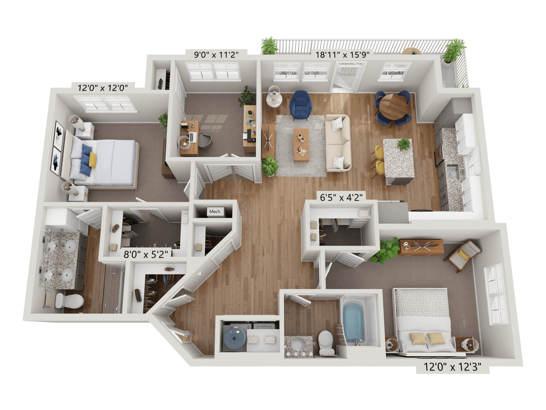 Floor Plan - B4 - Amethyst