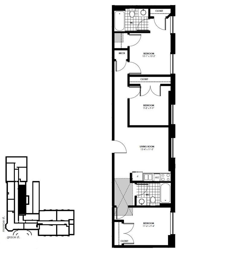 Floor Plan - 2B | 2B - 1005