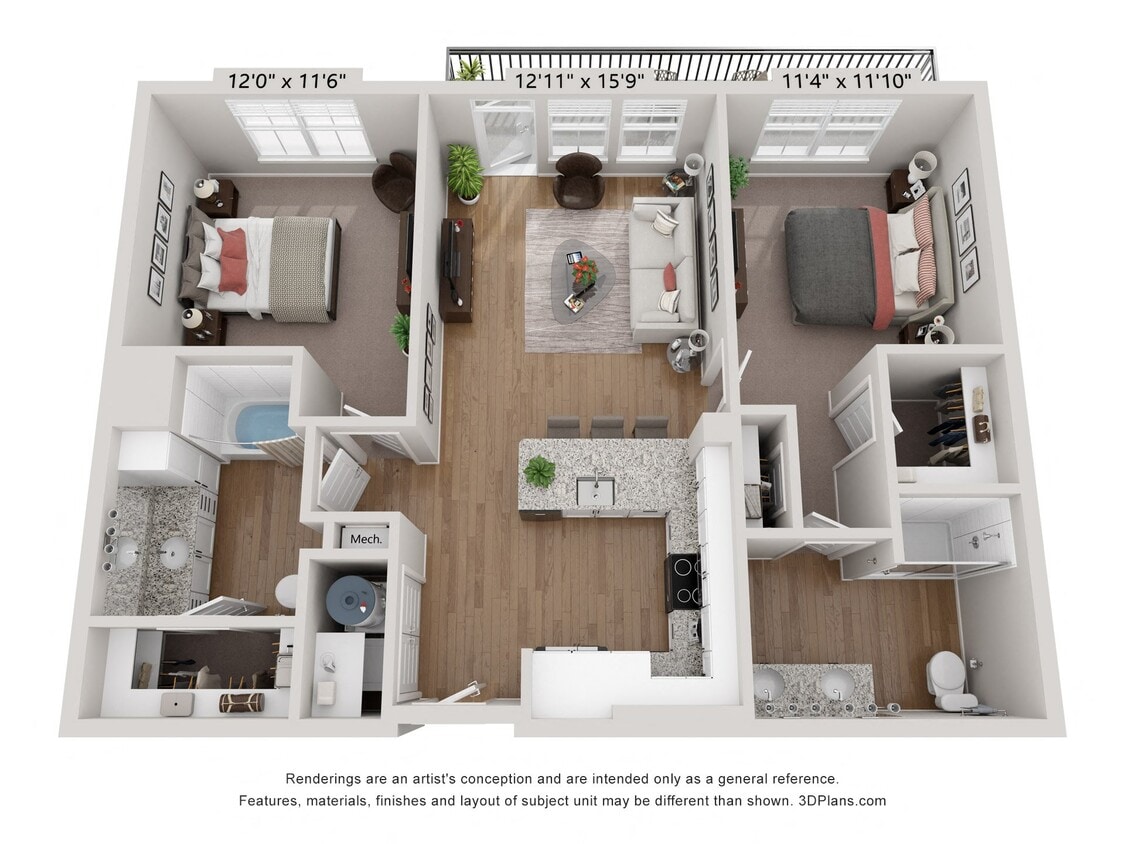 Floor Plan - B2 - Carolina