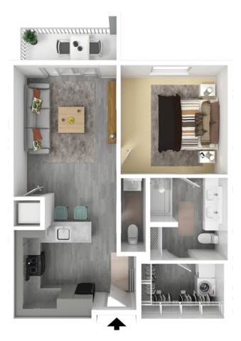 1 Bedroom A - 1 Bedroom A