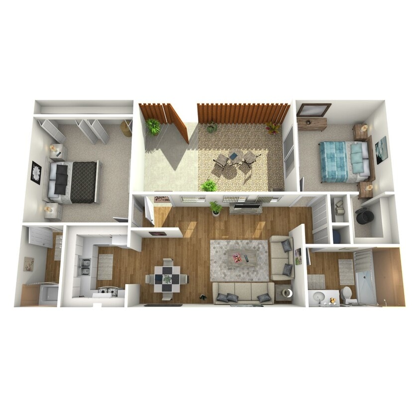 Floor Plan - Two Bedroom/Two Bath Max