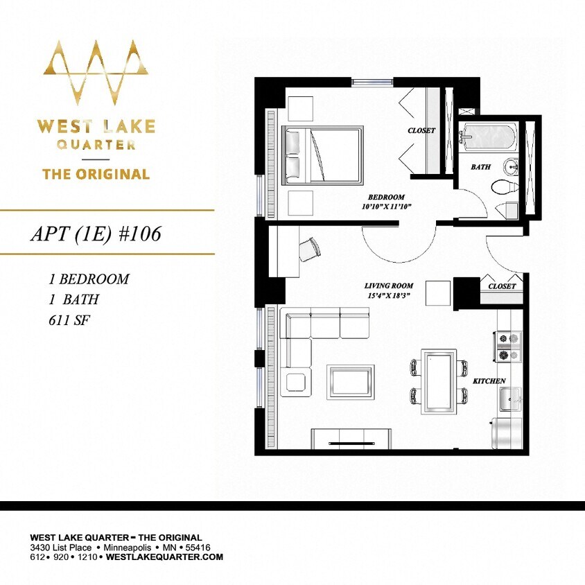 Floor Plan - 1E
