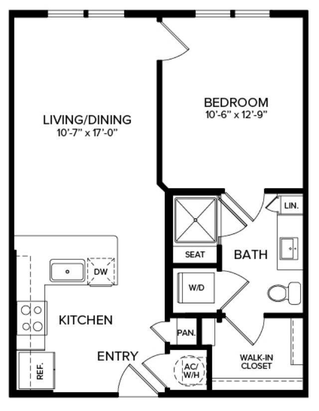 1 Bedroom A1-Alt - A1A