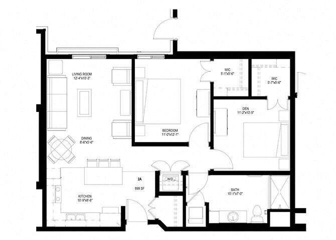 Floor Plan - Two Bedroom - A