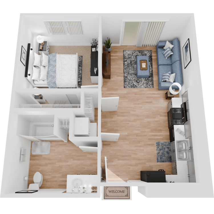 A2_Overhead_790340.png - 1 Bedroom