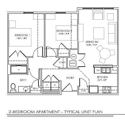 Floor Plan - 2 Bedroom
