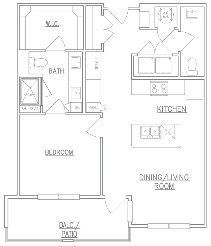 1 Bed/1.5 Bath - 1 Bed/1.5 Bath