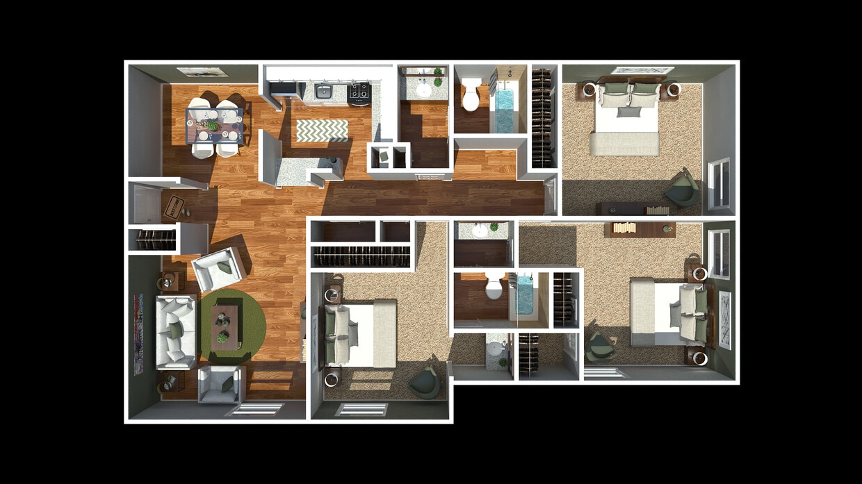 3 Bedroom 2 Bathroom - 3 Bedroom 2 Bathroom