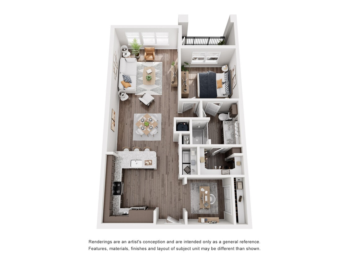 1 Bed/1 Bath + Study - 1 Bed/1 Bath + Study 