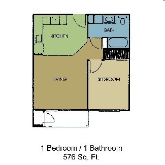 1BR/1BA - 1 Bedroom | 1 Bath