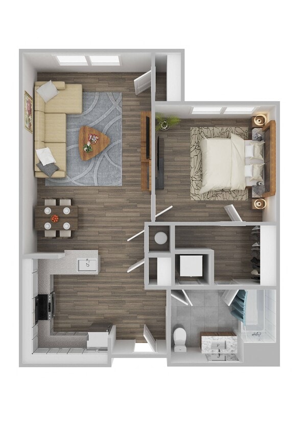 Floor Plan - 1 Bedroom