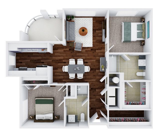 Giotto 2A | 2 bed / 2 bath - Giotto