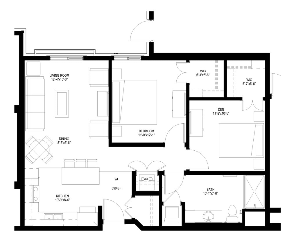 Floor Plan - Two Bedroom - A