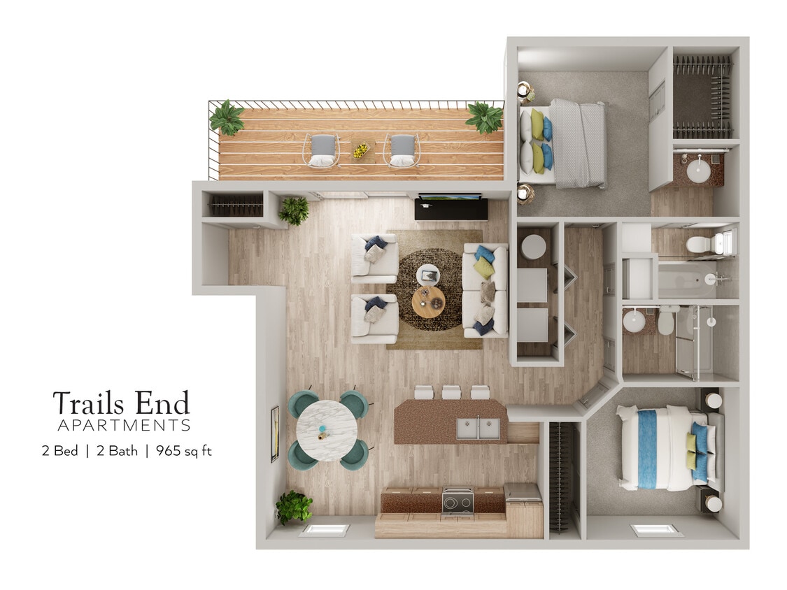 Floor Plan - 2x2143