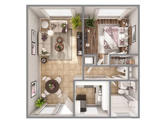 A2 One Bedroom - A2