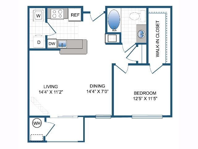 Yardley | 1 bed 1 bath | 752 sq ft - A2-715