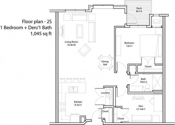 Floor Plan - Two Bedroom - S
