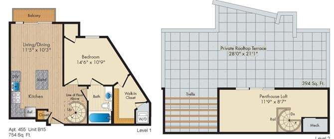 Floor Plan - Style B15 Penthouse