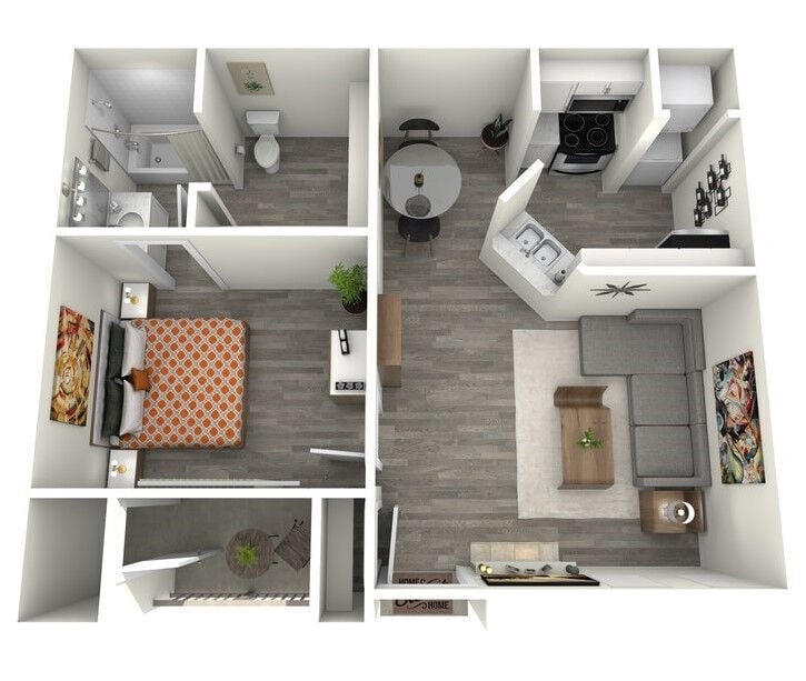 Floor Plan - A1-1X1