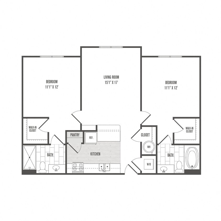 Floor Plan - Two Bedroom