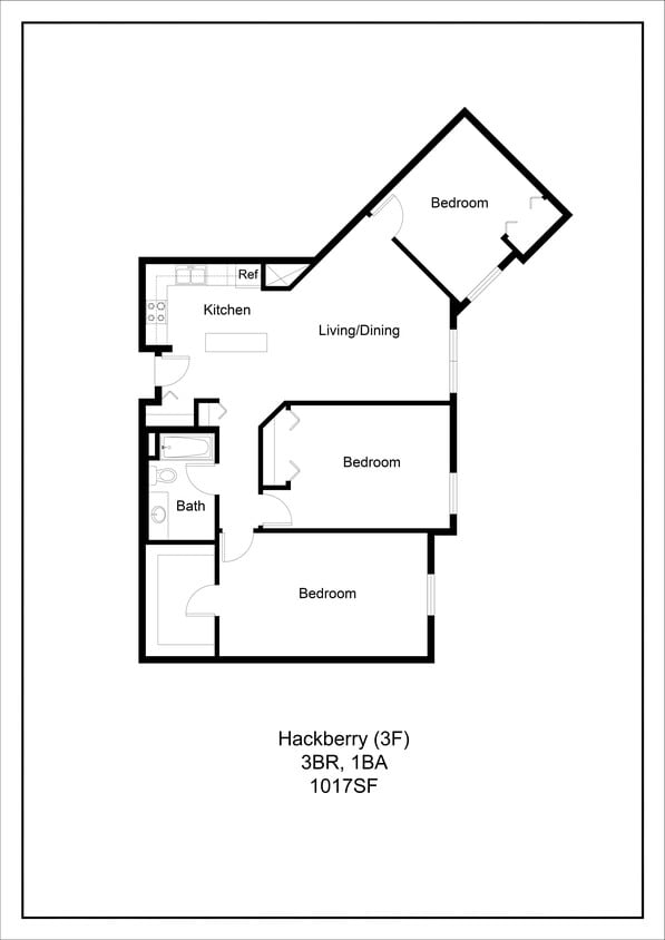 Floor Plan - Hackberry (3F) 