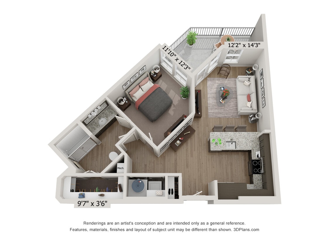 Floor Plan - A2 - Navy