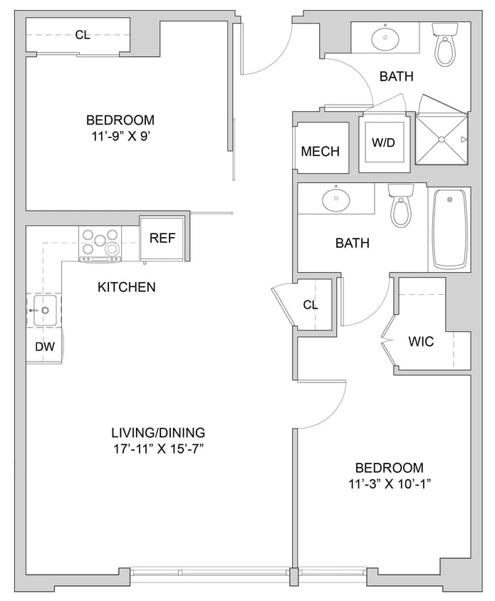 Floor Plan - 2 Bed_2 Bath-A1_2BR_SA.1