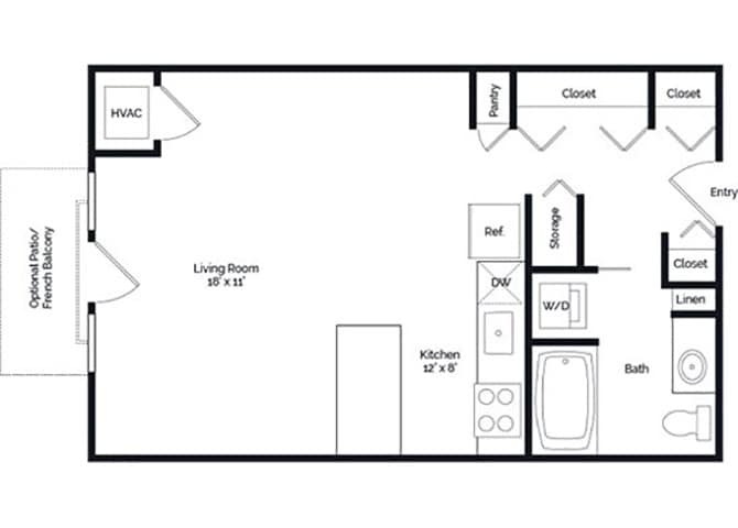 Floor Plan - Studio E1