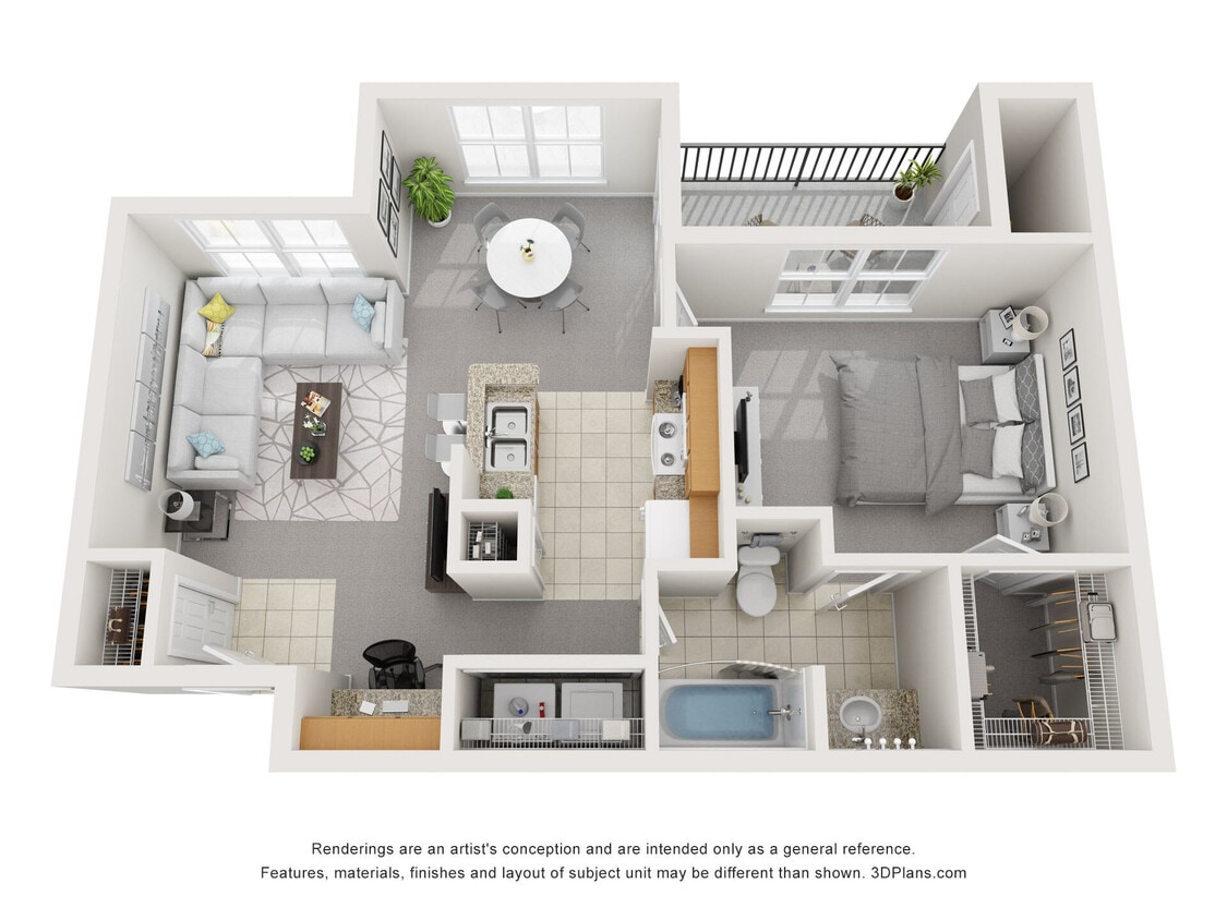 Floor Plan - 1x1