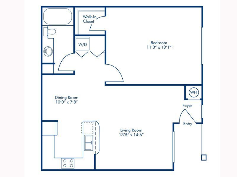Floor Plan - One Bedroom
