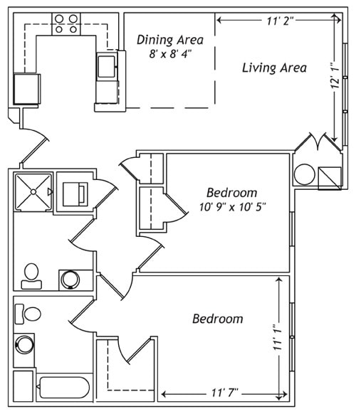 Floor Plan - 2 Bedroom