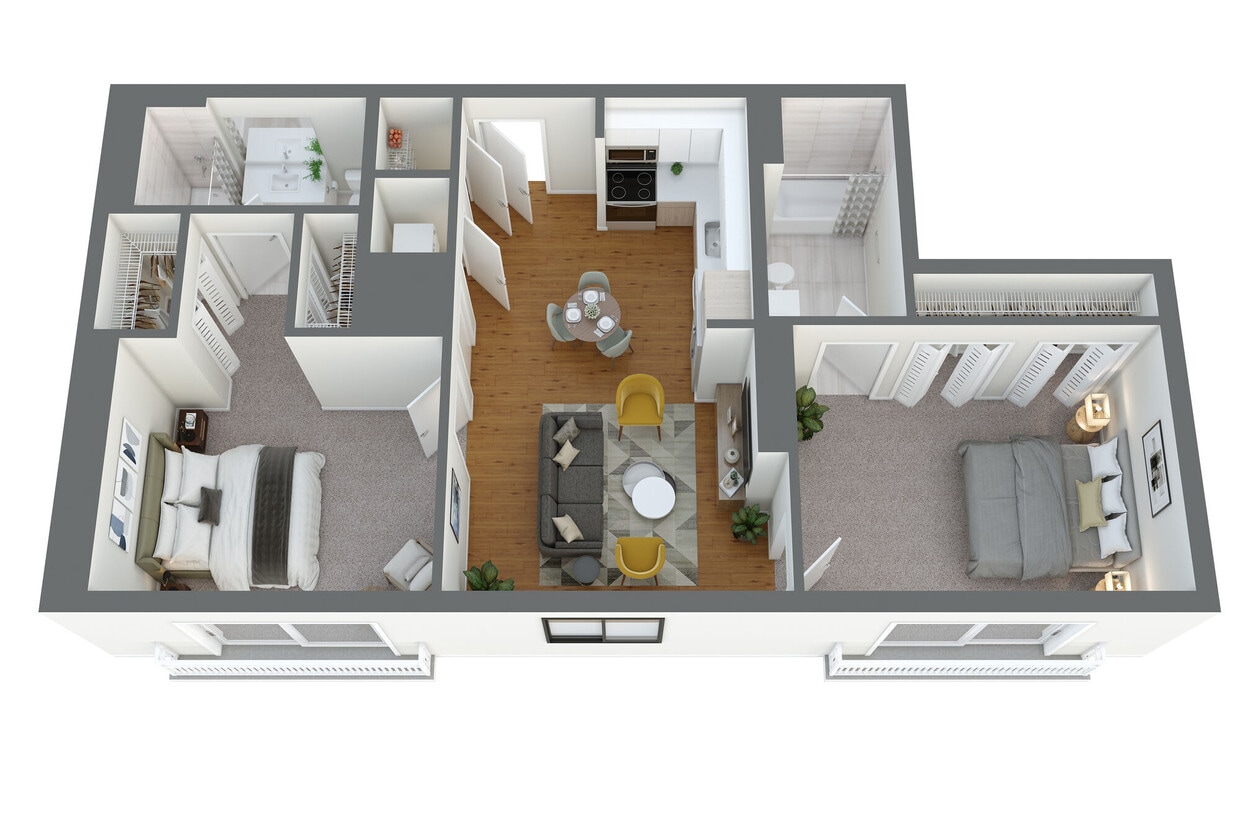 Floor Plan - B9 2 Bed/2 Bath