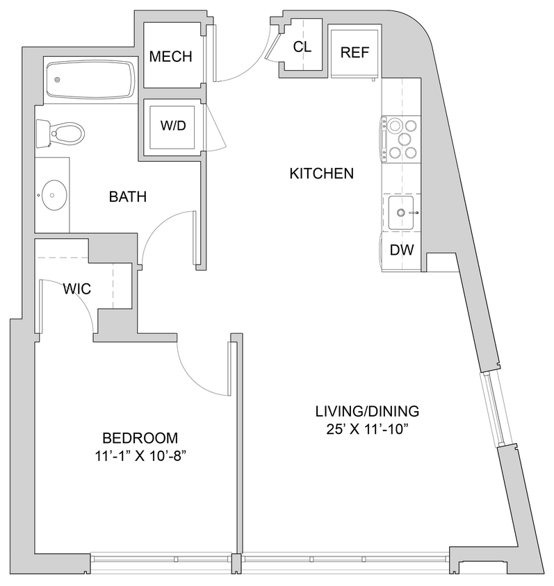 Floor Plan - 1 Bed_1 Bath-A2_1BR_E